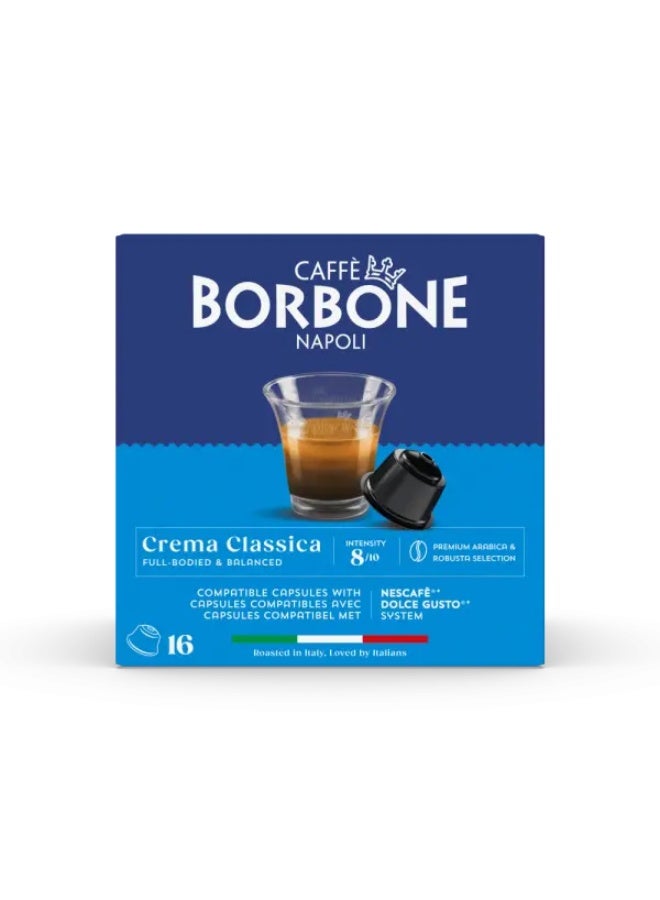 CAFFE BORBONE Crema Classica Capsules Compatible  8/10 - 16 Capsules - Image 2